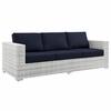 Convene 4-Piece Outdoor Patio Set in Light Gray Navy