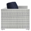 Convene 4-Piece Outdoor Patio Set in Light Gray Navy