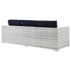 Convene 4-Piece Outdoor Patio Set in Light Gray Navy