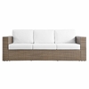 Convene 5-Piece Outdoor Patio Furniture Set in Cappuccino White