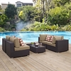 Convene 5 Piece Outdoor Patio Sectional Set MID-2356