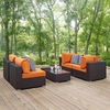Convene 5 Piece Outdoor Patio Sectional Set MID-2356
