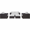 Convene 5 Piece Outdoor Patio Sofa Set