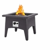 Convene 5 Piece Set Outdoor Patio with Fire Pit MID-3726 in Espresso Turquois
