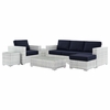 Convene 6-Piece Outdoor Patio Set in Light Gray Navy