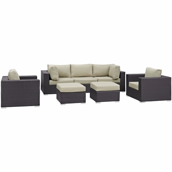 Convene 7 Piece Outdoor Patio Sectional Set