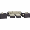 Convene 7 Piece Outdoor Patio Sectional Set