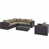 Convene 7 Piece Outdoor Patio Sectional Set
