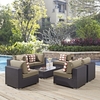Convene 7 Piece Outdoor Patio Sectional Set MID-2357