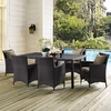 Convene 70" Outdoor Patio Dining Table in Espresso