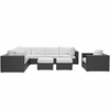 Convene 9 Piece Outdoor Patio Sectional Set