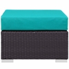 Convene Outdoor Patio Fabric Square Ottoman