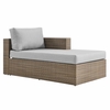 Convene Outdoor Patio Right-Arm Chaise in Cappuccino Gray