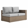 Convene Outdoor Patio Right-Arm Loveseat-MID-6242 in Cappuccino Gray