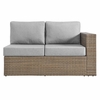 Convene Outdoor Patio Right-Arm Loveseat-MID-6242 in Cappuccino Gray