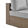 Convene Outdoor Patio Right-Arm Loveseat-MID-6242 in Cappuccino Gray