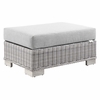 Conway 5-Piece Outdoor Patio Wicker Rattan Furniture Set in Light Gray Gray