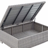Conway 5-Piece Outdoor Patio Wicker Rattan Furniture Set in Light Gray Gray