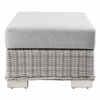 Conway 5-Piece Outdoor Patio Wicker Rattan Furniture Set in Light Gray Gray