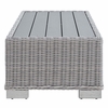 Conway 5-Piece Outdoor Patio Wicker Rattan Furniture Set in Light Gray Gray