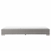 Conway Outdoor Patio Wicker Rattan Chaise Lounge in Light Gray White