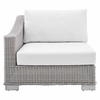 Conway Sunbrella Outdoor Patio Wicker Rattan Left-Arm Chair