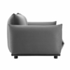 Copious Performance Velvet Loveseat in Gray