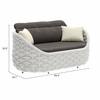 Coral Reef Loveseat in Gray