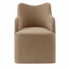 Cordelle Linen Blend Swivel Dining Chair