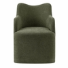 Cordelle Linen Blend Swivel Dining Chair