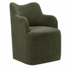 Cordelle Linen Blend Swivel Dining Chair