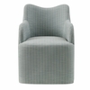 Cordelle Linen Blend Swivel Dining Chair