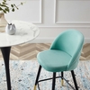 Cordial Performance Velvet Counter Stools - Set of 2 in Mint