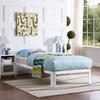 Corinne Twin Bed Frame in White