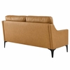 Corland Leather Loveseat in Tan