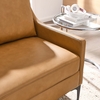 Corland Leather Loveseat in Tan