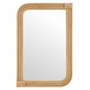 Corsica Curved Rectangle Rattan Wall Mirror in Natural
