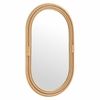 Corsica Oval Rattan Wall Mirror in Natural
