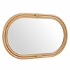 Corsica Oval Rattan Wall Mirror in Natural