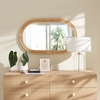 Corsica Oval Rattan Wall Mirror in Natural