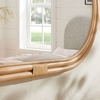 Corsica Oval Rattan Wall Mirror in Natural