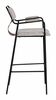 Couva Barstool Set of 2 in Gray Tweed