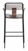 Couva Barstool Set of 2 in Gray Tweed