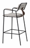 Couva Barstool Set of 2 in Gray Tweed