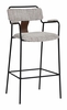 Couva Barstool Set of 2 in Gray Tweed