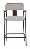 Couva Counter Stool Set of 2 in Gray Tweed