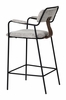 Couva Counter Stool Set of 2 in Gray Tweed