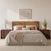 Cove Floating Queen Headboard in Brown