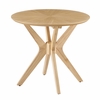Crossroads 24" Round Wood Side Table