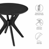Crossroads 24" Round Wood Side Table
